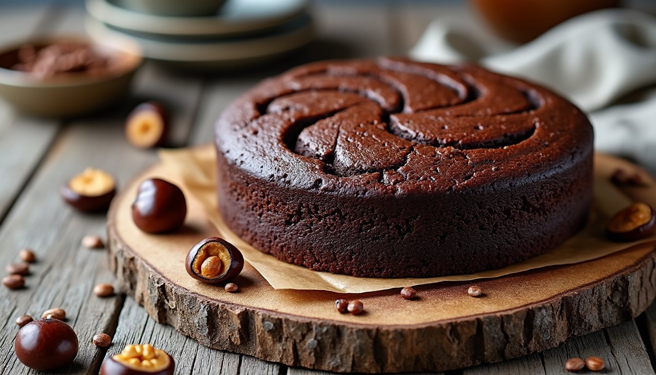 découvrez notre recette de gâteau moelleux à la farine de châtaigne et chocolat, une gourmandise sans gluten facile à préparer pour régaler petits et grands. savourez ce dessert fondant aux saveurs authentiques et naturelles.
