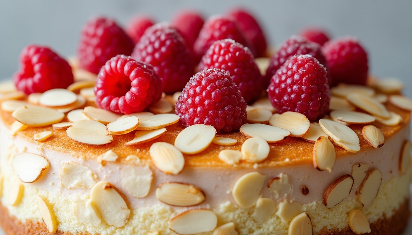 découvrez une recette facile et gourmande de gâteau moelleux aux amandes et framboises. parfait pour un dessert fruité et fondant qui ravira petits et grands !