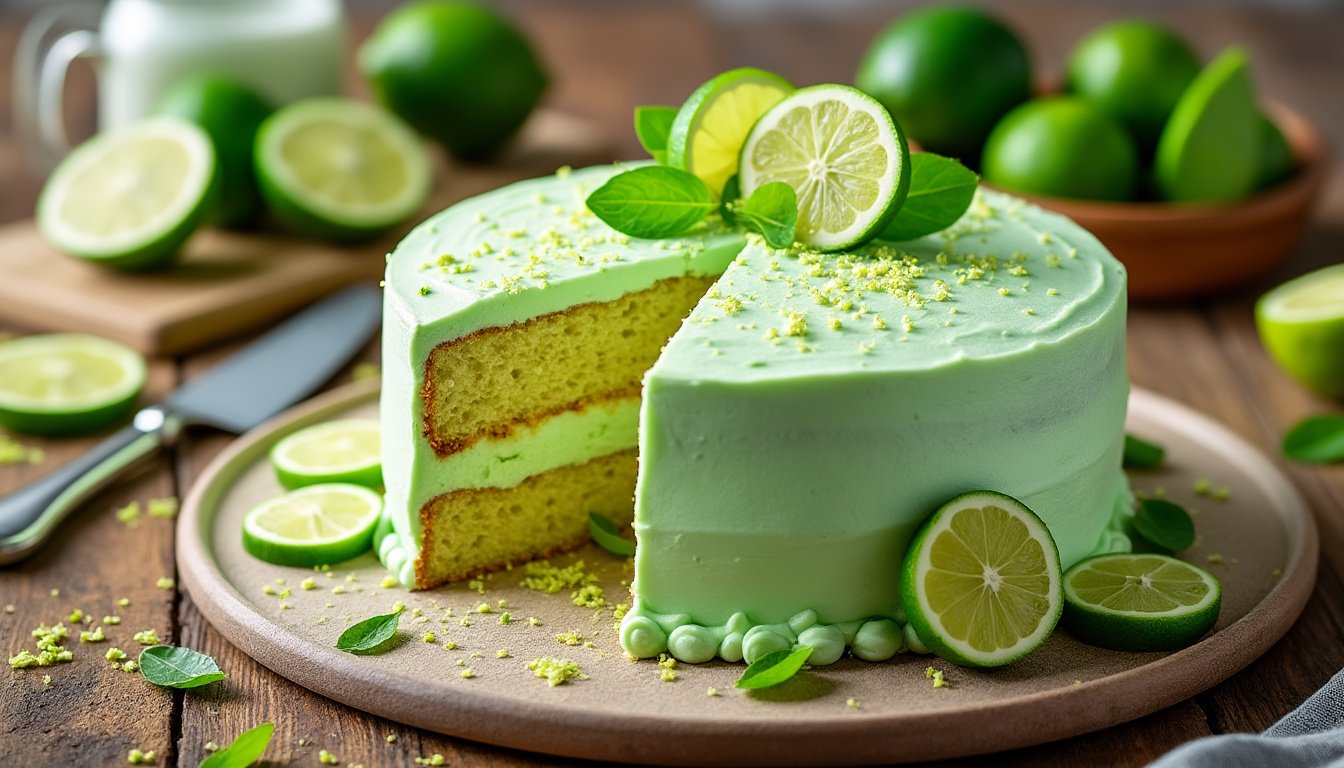 découvrez une recette facile de gâteau au citron vert, un dessert frais et acidulé parfait pour surprendre vos convives. simple à réaliser et délicieux, ce gâteau ravira les amateurs de saveurs fruitées !
