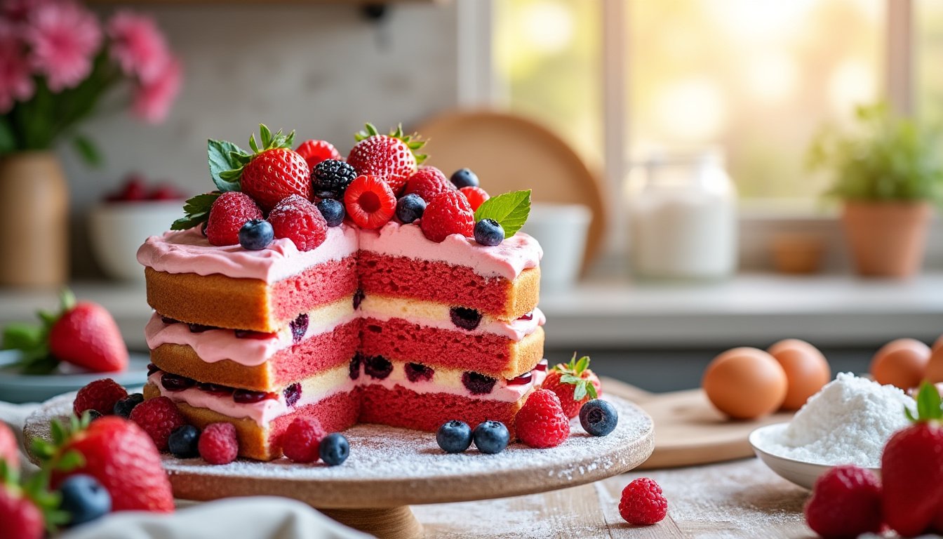 découvrez comment réaliser facilement un gâteau moelleux aux fruits rouges grâce à notre recette inratable. conseils, ingrédients et étapes pour un dessert savoureux à chaque préparation !